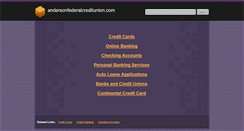 Desktop Screenshot of andersonfederalcreditunion.com