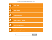 Tablet Screenshot of andersonfederalcreditunion.com